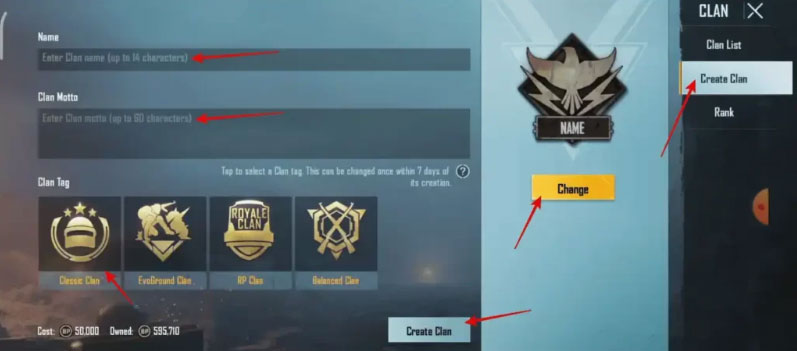How to Create Clan in BGMI